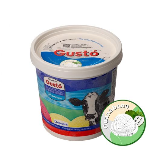 Imagen de Helado de crema sabor guanábana Gustó Premium (1 L)