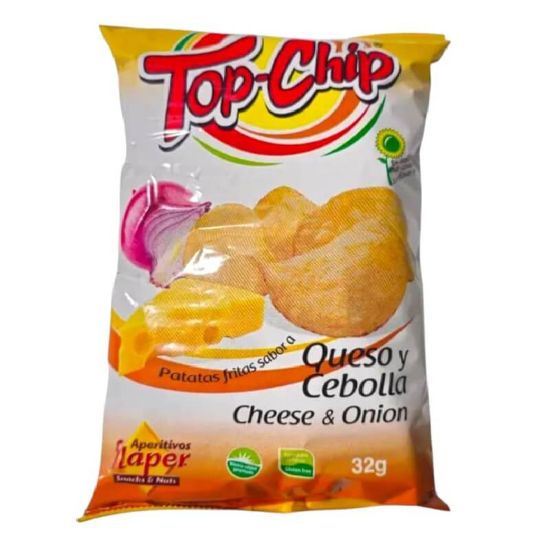 Imagen de Patatas fritas sabor queso y cebolla Top-Chip  (32 g)