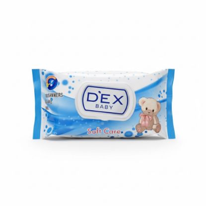 Imagen de Toallitas húmedas soft care para bebé Dex (72 pcs)