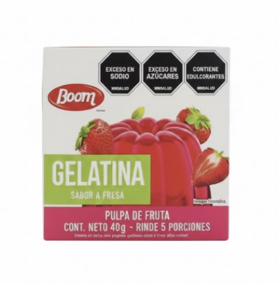Imagen de Gelatina Boom sabor a fresa(40 g)
