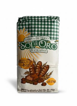 Imagen de Harina de trigo extrafina Sol de oro (1 kg)