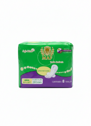 Imagen de Toallas sanitarias MAF ultrafinas con alas (8 unidades)