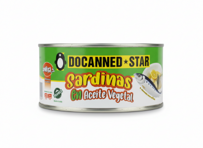 Imagen de Sardinas en aceite vegetal Docanned Star (1 kg)