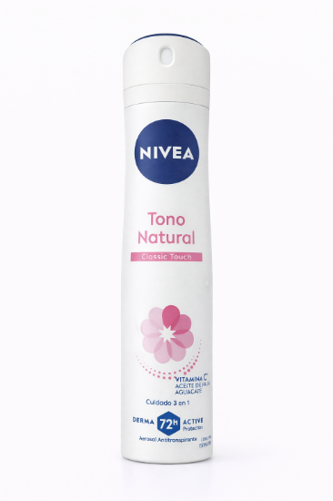 Imagen de Desodorante Aerosol Nivea Tono Natural Classic Touch 72h (150 ml)