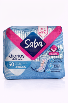 Imagen de Protectores diarios Saba Diarios Delicate largos (50 uds)