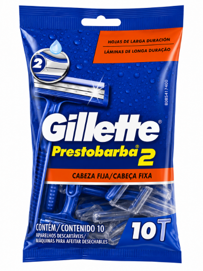 Imagen de Máquinas de afeitar desechables Prestobarba 2 Gillette (10 uds)