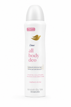 Imagen de Desodorante aerosol raspberry & rose all body deo Dove (150 ml)