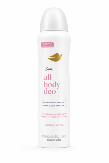 Imagen de Desodorante aerosol raspberry & rose all body deo Dove (150 ml)