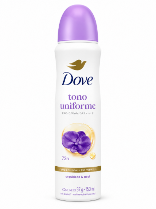 Imagen de Desodorante antitranspirante tono uniforme orquídeas & acaí Dove (150 ml)