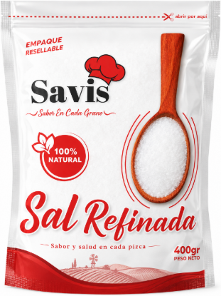 Imagen de Sal refinada Savis (400 g)