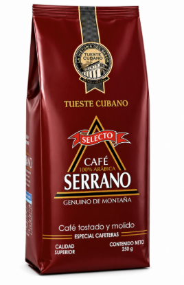 Imagen de Café tostado y molido Serrano Selecto Tueste Cubano (250 g)