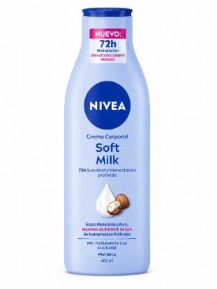Imagen de Crema corporal Soft Milk Nivea (400 ml)