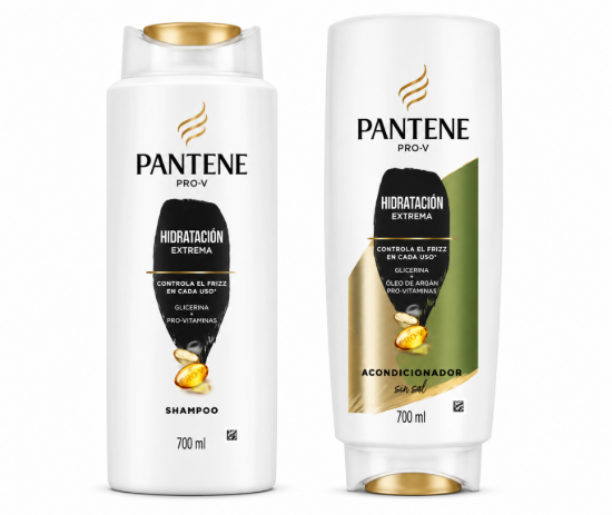 Imagen de Juego de champú y acondicionador hidratación extrema Pantene Pro-V (700 ml c/u)