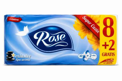 Imagen de Papel higiénico Rose exclusive spa aroma (10 + 2 rollos)