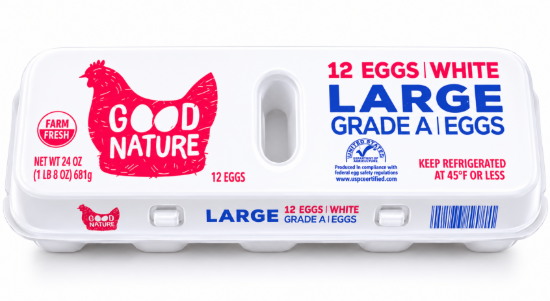 Imagen de Huevos blancos large grade A Good Nature (12 unidades)