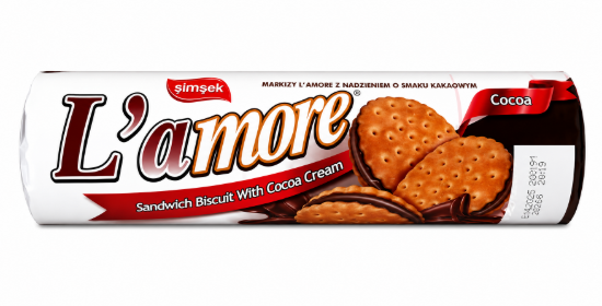 Imagen de Galletas rellenas de cacao L’amore (150 g)