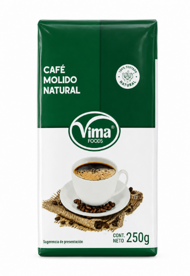 Imagen de Café molido natural Vima Foods (250 g)