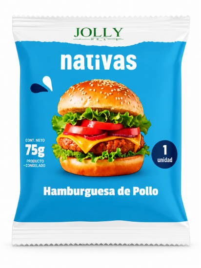 Imagen de Hamburguesa de pollo Jolly Nativas (75 g)