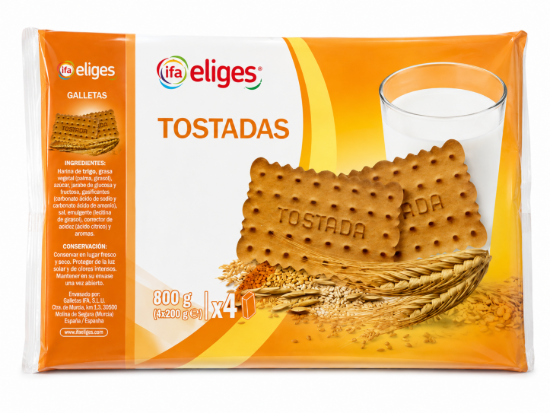 Imagen de Galletas tostadas IFA Eliges (800 g)
