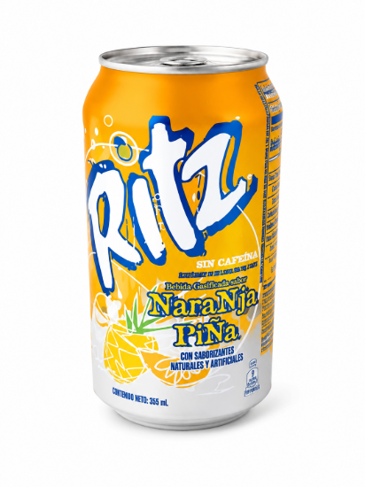 Imagen de Refresco sabor naranja y piña Ritz (355 ml)