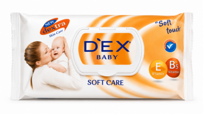 Imagen de Toallitas Húmedas Dex Baby Soft Care (72 u)