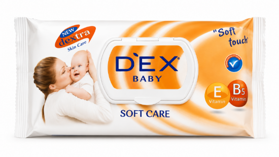 Imagen de Toallitas Húmedas Dex Baby Soft Care (72 u)