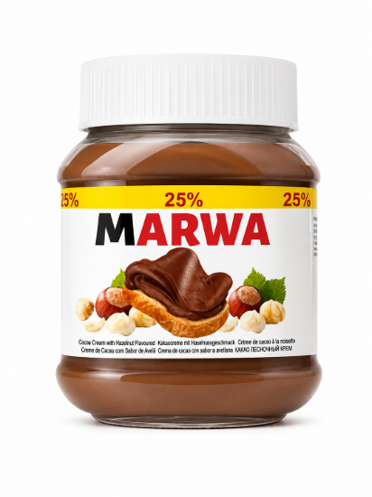 Imagen de Crema de Cacao con Avellanas Marwa (350 g)