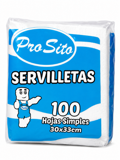 Imagen de Servilletas ProSito (100 hojas, 30 × 33 cm)