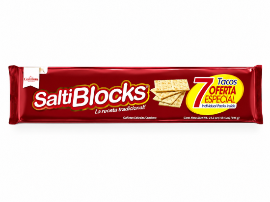 Imagen de Galletas SaltiBlocks Tradicionales (595g)