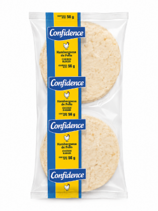 Imagen de Hamburguesa de Pollo Confidence 2 unidades  (56 g por unidad )