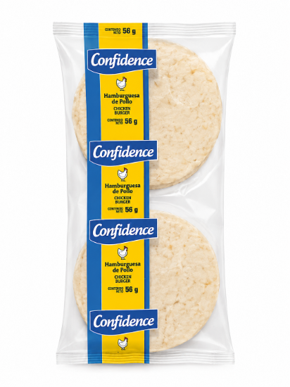 Imagen de Hamburguesa de Pollo Confidence 2 unidades  (56 g por unidad )