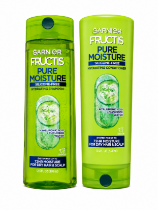 Imagen de Garnier Fructis Pure Moisture – Shampoo (370 ml) + Acondicionador (334 ml)