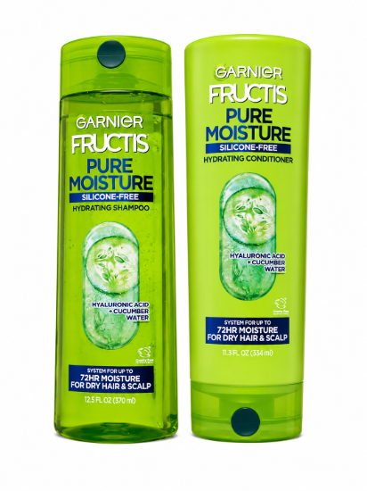 Imagen de Garnier Fructis Pure Moisture – Shampoo (370 ml) + Acondicionador (334 ml)