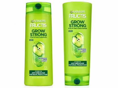 Imagen de Garnier Fructis Grow Strong – Shampoo (370 ml) + Acondicionador (354 ml)