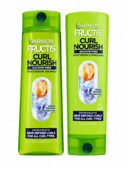 Imagen de Garnier Fructis Curl Nourish – Shampoo (370 ml) + Acondicionador (354 ml)