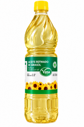 Imagen de Aceite refinado de girasol Vima Foods (700 ml)