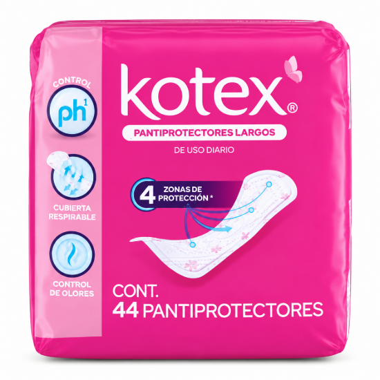 Imagen de Pantiprotectores Kotex Largos (44 unidades)