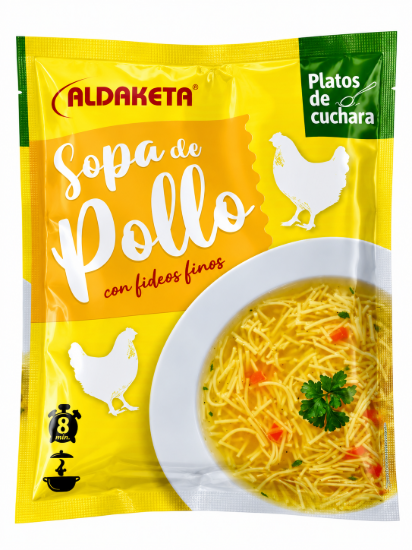 Imagen de Sopa de Pollo con Fideos Finos Aldaketa (66 g)