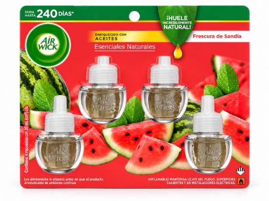 Imagen de Repuesto Aromatizante Frescura de Sandía Air Wick (4 x 20 ml)