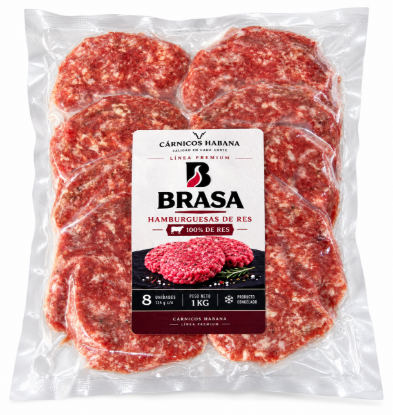 Imagen de Hamburguesas de Res Brasa (1 kg – 8 unidades)
