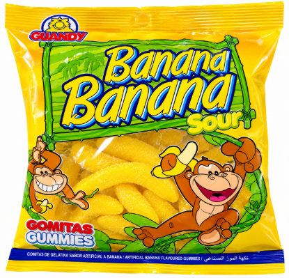 Imagen de Gomitas Banana Banana Sour Guandy (100 g)
