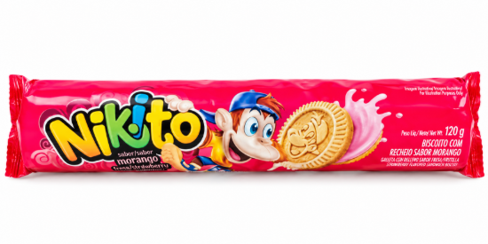Imagen de Galletas Rellenas Sabor Fresa Nikito (120 g)