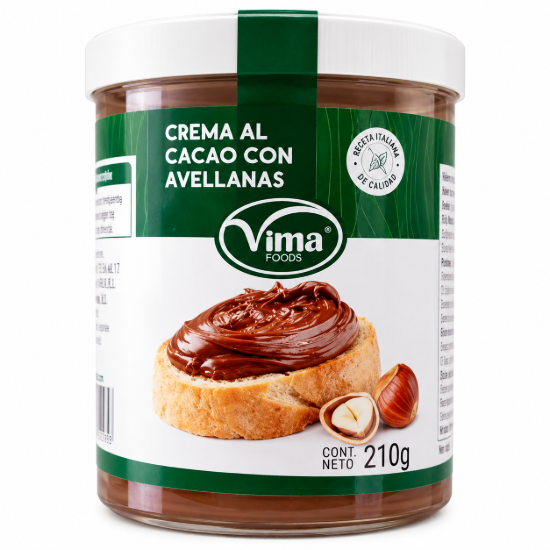 Imagen de Crema de Cacao con Avellanas Vima Foods (210 g)